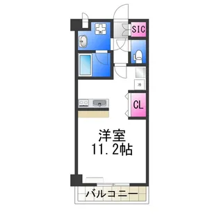 コプリー キタハナダ【504号室】の間取り