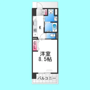 フィオレ・レジデンス出島海岸通【2階】の間取り