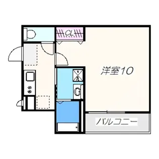 フジパレス アイヴィ浜寺【1階】の間取り