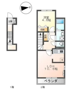 Roof Palace(ルーフ パレス)【2階】の間取り