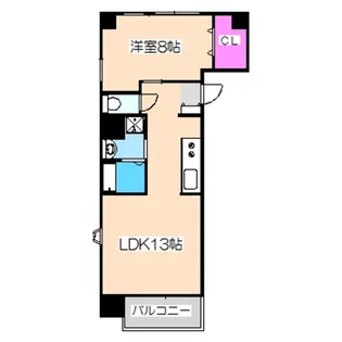 シティーコート南瓦町【10階】の間取り