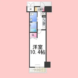 フェニックスレジデンス堺東【1423号室】の間取り