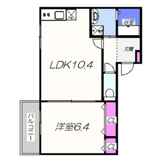 フジパレス百舌鳥本町Ⅴ番館【1階】の間取り