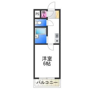 パークサイド八幡【301号室】の間取り