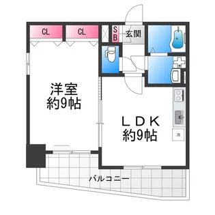 シティーコート堺駅前ロータリー【3階】の間取り