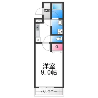 ドミール・アオイ【2階】の間取り