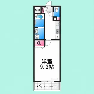 ルノン中百舌鳥【3階】の間取り
