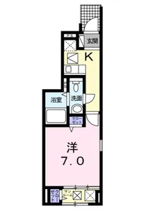 フェリオ津久野【1階】の間取り