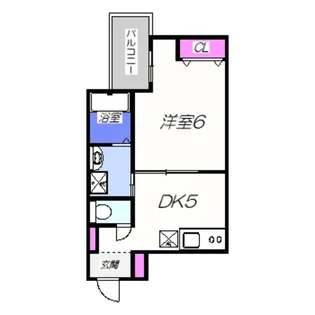 F+style南安井町・エフスタイル【203号室】の間取り