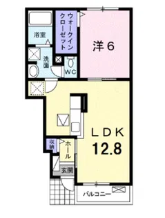サウスフラワーⅠ【1階】の間取り