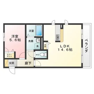 グランシェクル浜寺公園【3階】の間取り