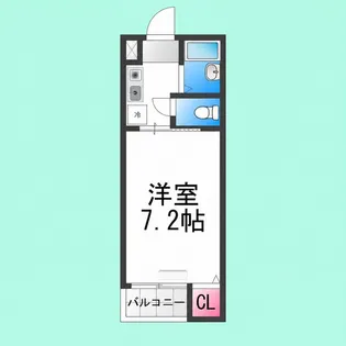 ミドゥスジ堺Ⅰ【102号室】の間取り