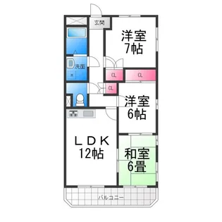 エアリス【4階】の間取り