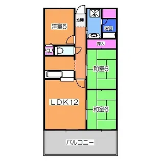 グランディール中百舌鳥【2階】の間取り