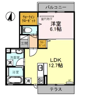 ヴィクトワール【1階】の間取り