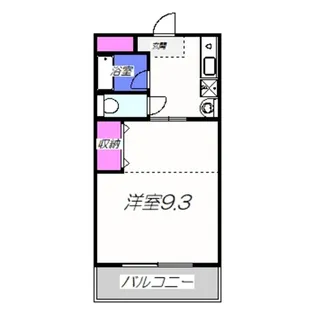 レジデンスプアクラ【203号室】の間取り