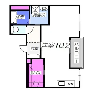 ヴィラペントハウス堺東【801号室】の間取り