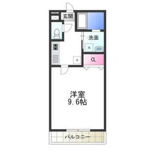 サン フィオーレ長尾Ⅰ番館【3階】の間取り