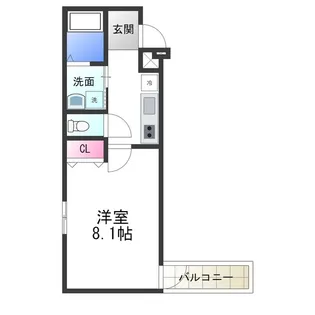 フジパレス長曽根町【3階】の間取り