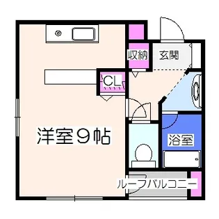 アフルエンス【101号室】の間取り