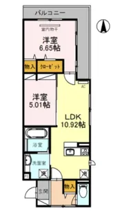 セントラル ポー A【301号室】の間取り
