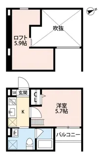 ベイルート【2階】の間取り