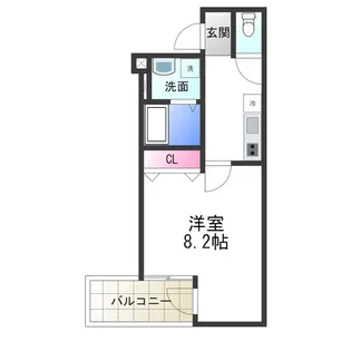 フジパレス鳳中町Ⅰ番館【1階】の間取り