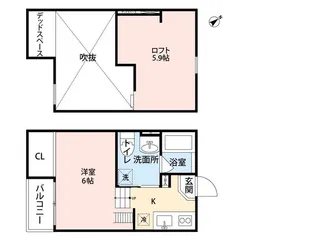プレスト堺【201号室】の間取り