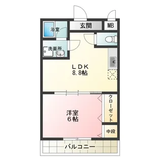 ピアチェーレ【2階】の間取り