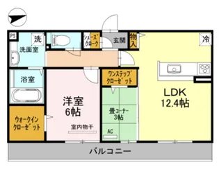 ムーラン ア ヴァンC【302号室】の間取り