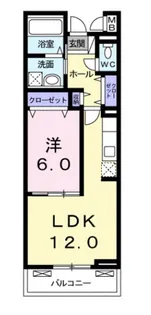 ヴィルヌーブ堺Ⅱ【1階】の間取り