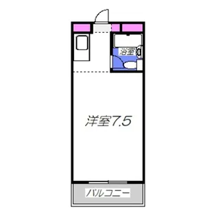 少林寺TKハイツ【501号室】の間取り