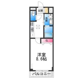レジデンス北花田【2階】の間取り