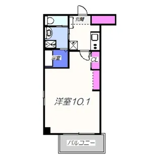エヌエムスワサントサンク【2FB号室】の間取り