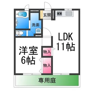 フローラ・リア【1階】の間取り