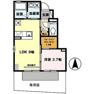 ソレイユ デュオ【1階】の間取り