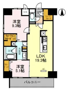グラン ラヴィ レジデンス【1303号室】の間取り