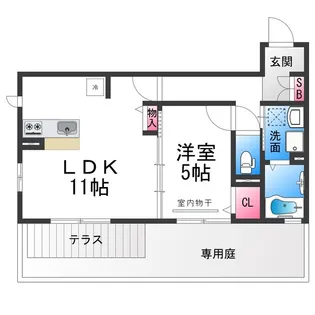 フレア【1階】の間取り