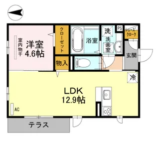 コンフォートキューブ【1階】の間取り