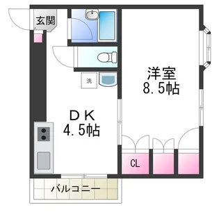 クリアサカイⅢ【3階】の間取り
