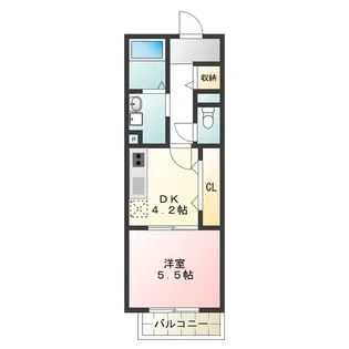 コスモハイツ【2階】の間取り