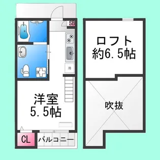 グリーンフィールド堺【2階】の間取り