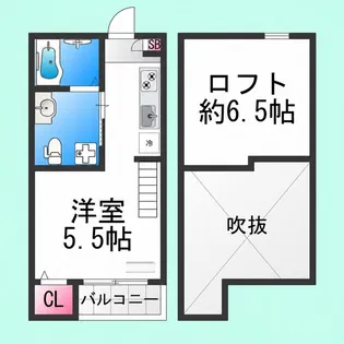 グリーンフィールド堺【2階】の間取り