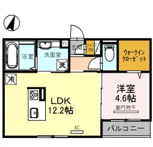 ルナピエーナ A棟【202号室】の間取り