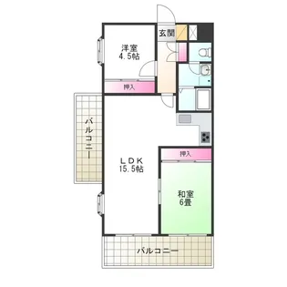 フィアスコート百舌鳥陵南【4階】の間取り