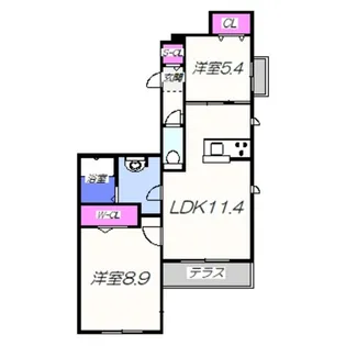 エミコート【1階】の間取り