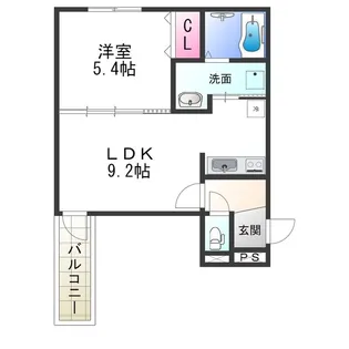 フジパレス堺東雲Ⅲ番館【103号室】の間取り