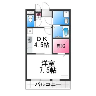 ヴィラージュなかもず【3階】の間取り