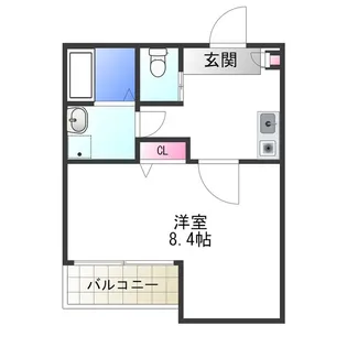 エヌエムキャトフヴァンシス【1FB号室】の間取り