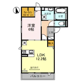 ルミエール蔵前【201号室】の間取り